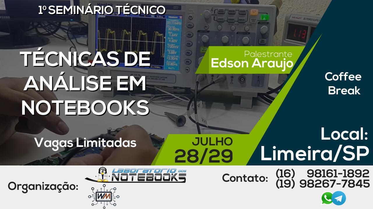 Primeiro Seminario Presencial Laboratorio dos Notebooks.